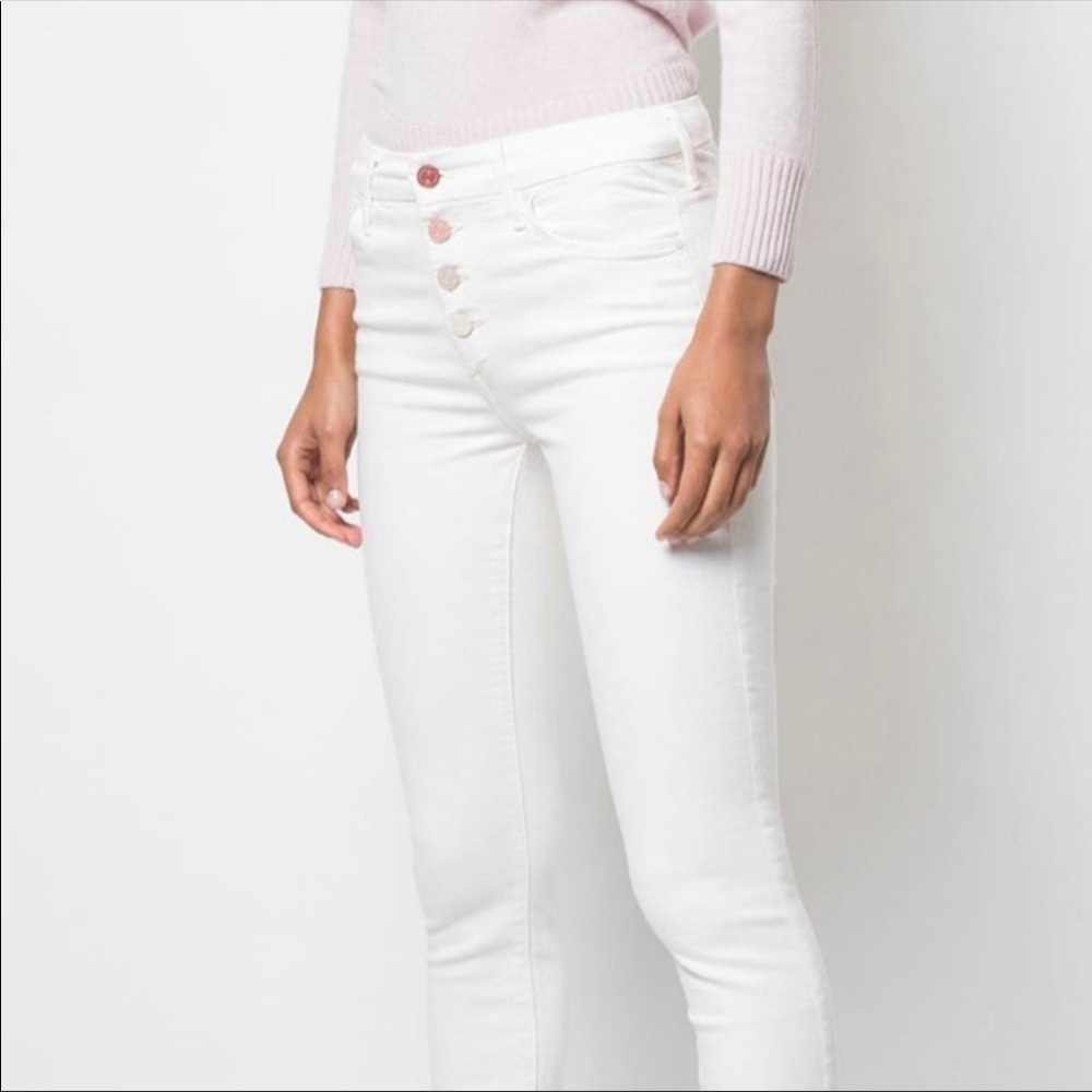 MOTHER The Pixie Skinny jeans sz 30 button down